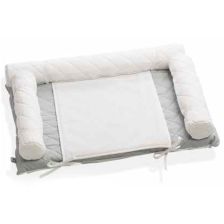 Повивалник текстилен Italbaby White/Grey, 51 х 73 см