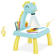 Детска масичка за рисуване с проектор Raya Toys Динозавър, с музика и светлини