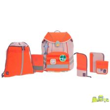 Раница за училище Lassig Unique с аксесоари, 7 части, 40 см.