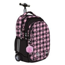Раница за училище тролей St. Majewski St. Right Pink Checkered, 44 см