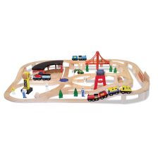 Дървена влакова композиция Melissa and Doug 132 части 10701