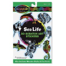 Изтрий и виж блестящи морски стикери Melissa and Doug 15821