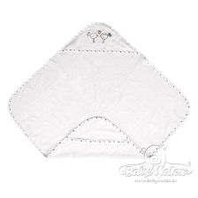 Детска хавлия с качулка Baby Matex Maxi Plus Birds 0216 01, Бял