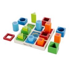 Дървени фигурки за вграждане според форма и цвят Melissa and Doug 10582