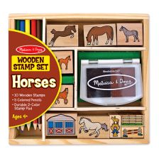 Дървени печати Melissa and Doug Кончета 12410