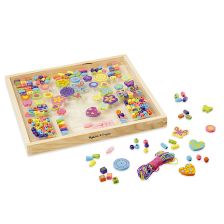 Комплект дървени мъниста Melissa and Doug Направи си сам бижута 14169