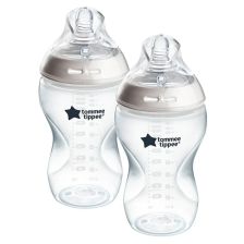 Самостерилизиращи се бебешки шишета Tommee Tippee Natural Start, 3м.+, 340 мл., 2 бр.