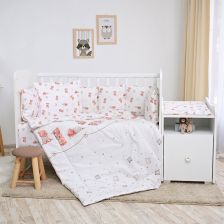 Бебешки спален комплект Lorelli Trend, с обиколник,100х135 см, 5 части