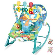 Шезлонг за бебе 2 в 1 Raya Toys Infant-to-toddler Rocker, с музика и вибрация