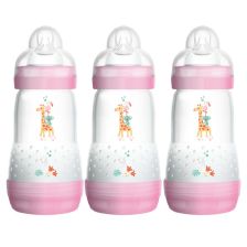 Шише MAM Easy S. Anti-Colic Bottle 260 ml, 3 бр, Розов