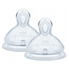 Силиконови биберони Nuk First Choice Flow control, 6+ м. 2 бр.