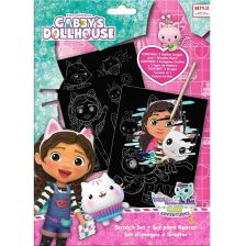 Скреч арт Kids Licensing Gabby's Dollhouse комплект