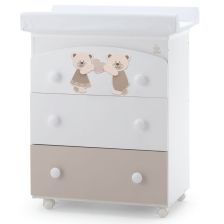 Детски скрин Italbaby DOLCI COCCOLE 3ч. с вана и повивалник White/Dove Grey