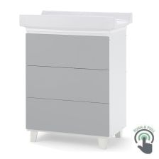 Скрин Italbaby OSLO с вана и повивалник White/Grey