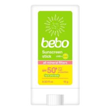 Слънцезащитен минерален стик Bebo - SPF 50+, 15 g