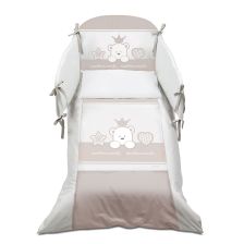 Спален комплект Italbaby BABY RE Maxi 5 ч. 100х130 см. Dove Grey с обиколник