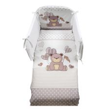Спален комплект Italbaby KUKU Maxi 5ч. 100х130 с обиколник, Dove Grey