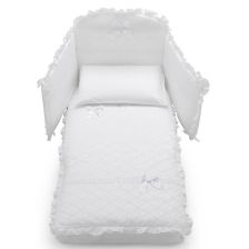 Спален комплект Italbaby MAGNIFIQUE LUX Pony 4ч. 70х130 бял с обиколник