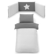 Спален комплект Italbaby OSLO 4 ч. Star Grey с обиколник
