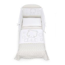 Спален комплект Italbaby POPSTAR Pony 4ч. 70х130 White / Ivory с обиколник