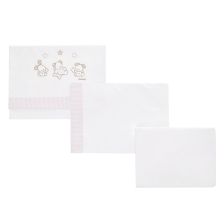 Комплект чаршафи Italbaby SWEET STAR 3 ч. Pink