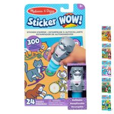 Стик за презареждане на стикери + книжка със стикери Melissa and Doug WOW!® 300+ стикера