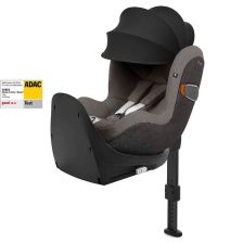 Стол за кола Cybex Sirona Zi i-Size Plus със сенник, 45 - 105 см, Soho Grey
