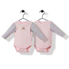 Боди Bebetto 2бр. розово 0-12м. T2519