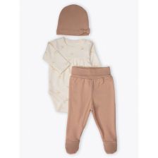 Бебешки комплект Bebetto ORGANIC WELCOME BABY, 3ч., 0-6 м., T4390