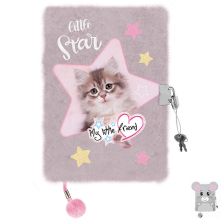 Таен дневник с катинар St. Majewski My Little Friend, A5, 96 листа