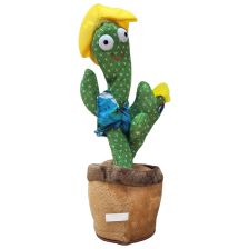 Танцуващ и пеещ кактус Raya Toys Повтарящ думи, 34 см