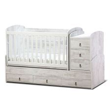 Трансформираща бебешка кошара Dizain Baby Деси Макси 70/180 подвижна решетка Антик