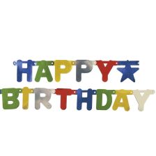 Надпис за рожден ден Procos Happy Birthday металик