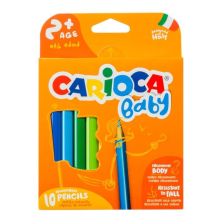 Цветни моливи CARIOCA Baby, 10 цвята