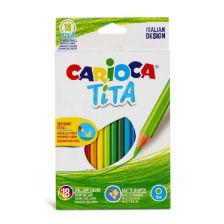 Цветни моливи CARIOCA Tita, 18бр