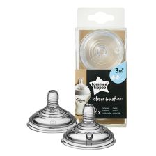 Биберони за хранене Tommee Tippee Easi-Vent Medium 2 капки 3m+ 2 бр. TT0005