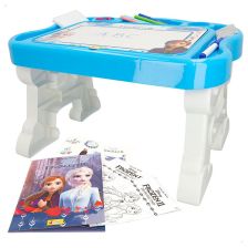 Детска маса за рисуване Lisciani FROZEN 2, с книжки, стикери и флумастери