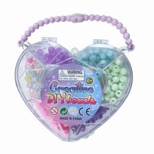 Творчески комплект мъниста за изработване на гривни Raya Toys, в чантичка