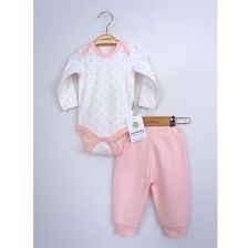 Комплект CICCIM BABY 2 части Сърца Розов Размер 62-74 см 4674