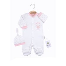 Комплект CICCIM BABY 2 части Сърца Розов Размер 62-80 см 4596