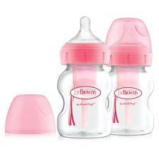 Бебешко шише Dr.Brown's Wide-Neck Options+ 150 мл, 2 бр., Розов
