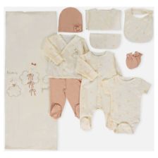 Бебешки комплект Bebetto ORGANIC WELCOME BABY 10ч. 0-3м., Z1166