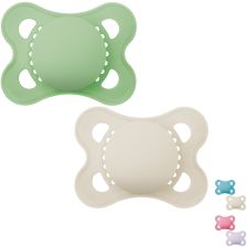 Залъгалка MAM Original Pure Soother Solid 2-6m, със стерилизираща кутия, 2бр.
