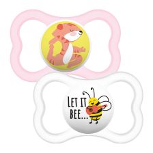 Залъгалки MAM Air Soother Pink 12m+, 2 бр., MAM-FED73-PNK