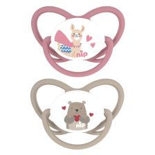 Залъгалки NIP Butterfly, 0-32 месеца, 2 бр., каучук