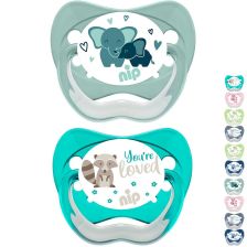 Залъгалки NIP Family Латекс етап 2, 5-18 месеца, 2 бр.