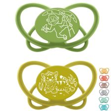 Залъгалки NIP My Butterfly Green с кутийка етап 2, 5-18 месеца, 2 бр.