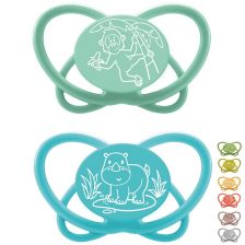 Залъгалки NIP My Butterfly Green с кутийка етап 3, 16-32 месеца, 2 бр.