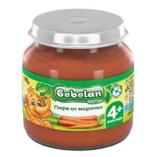 Зеленчуково пюре Bebelan Ovko Моркови за захранване 4+м. 100гр.