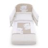 Спален комплект Italbaby Jolie Maxi 5 ч. 100х130 см. White / Dove Grey с обиколник, с бродерия